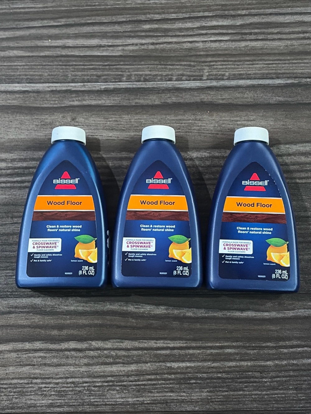 Bissell Wood Floor Cleaner - Blue Bottle with Orange Label (3 Pack)